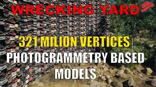 UE 5.2 - Wall of Cars - Photogrammetry models with NANITE