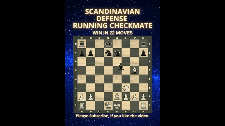 Scandinavian Defense | Running Checkmate | Chess Openings | Chess Tricks | Chess Game | Learn Chess
