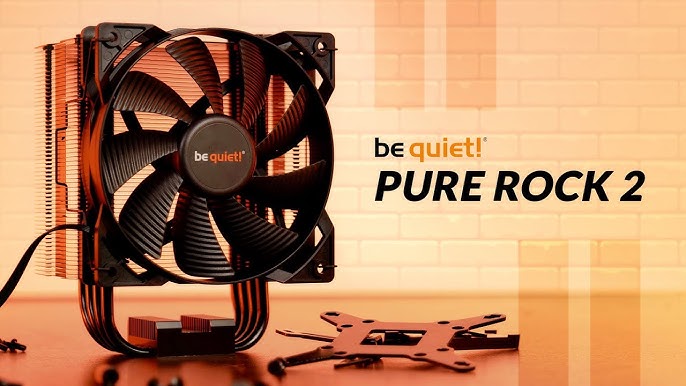  be quiet! Pure Rock 2 150W TDP CPU Cooler, Intel-1700 1200  2066 1150 1151 1155 2011-3 Square ILM, AMD-AM4 for Desktop, Black