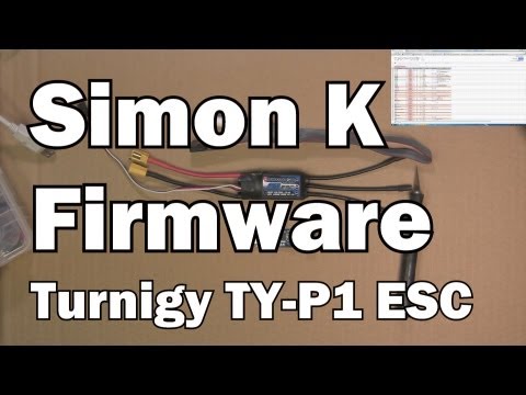 Simon K firmware upgrade on Turnigy TY-P1 ESC