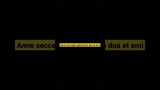 Anne Seccaden Gelsin Bize Dua Et