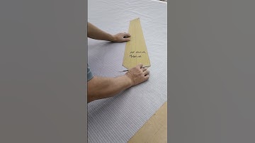 How to Draw a Tie Fabric Batch Cut Template #fashion #necktie #tie #construction #cravates