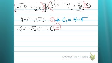 Solve linear second order DE with complex roots and initial conditions