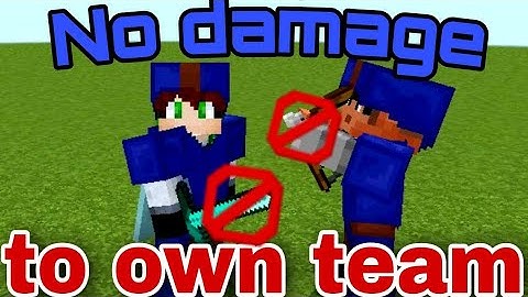 No damage to own teams addon! Minecraft be 1.19