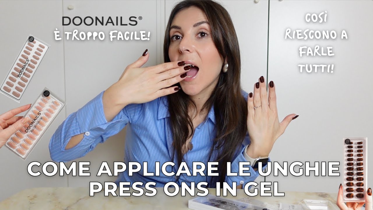 COME APPLICARE LE PRESS ON GEL DOONAILS 💅 Queste unghie riesci a farle anche tu | maria silvestro...