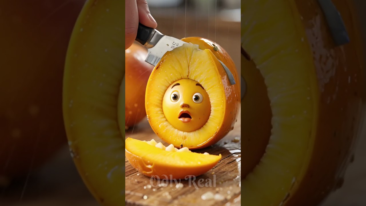 “Mango With a Cartoon Seed 🥭😂 | Funny 3D Animation” 