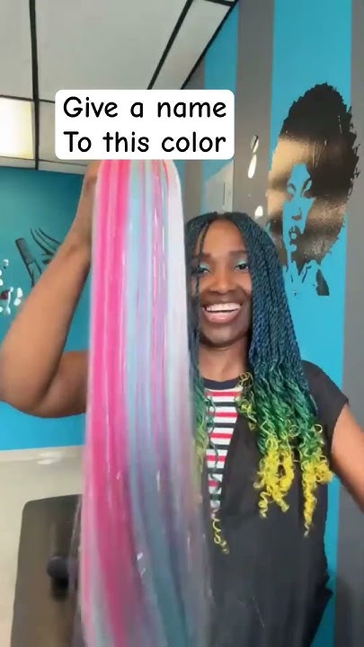  Hair braid color blend - YouTube