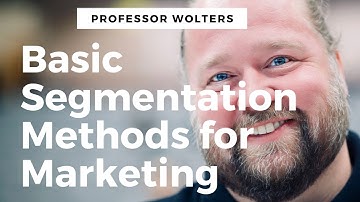 Basic Market Segmentation Models