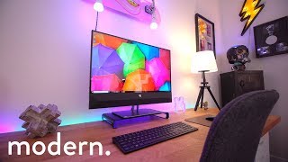 Ultimate Minimal \& Modern Desk Setup Tour! (2019)