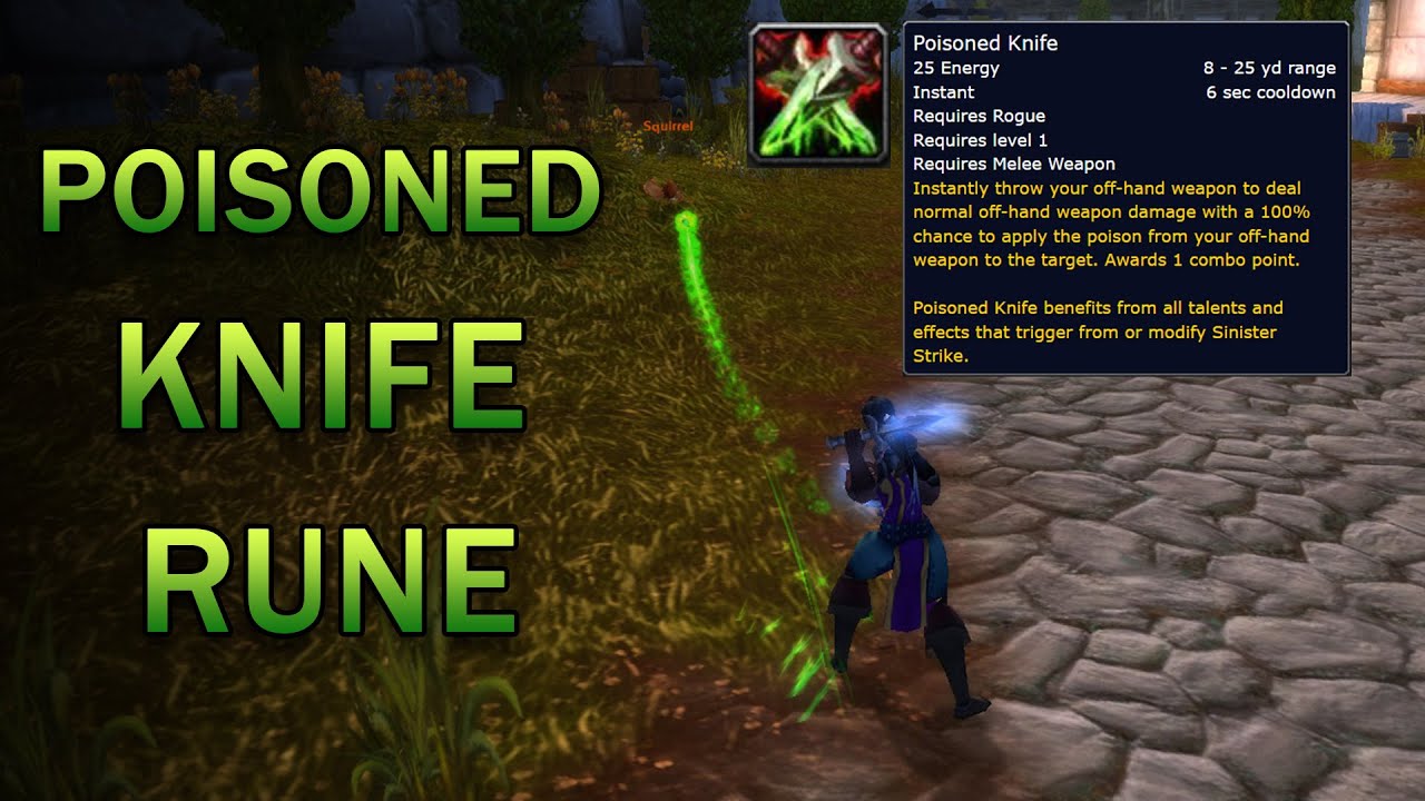 Poisoned Knife Rune Guide - It's Actually Useful! - WoW SoD Phase 2 ...