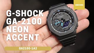 Unboxing G-Shock GA-2100 Neon Accent GA2100-1A2