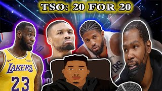 The NBA's Top 20 Players TODAY!! A TSO 20 For 20!!