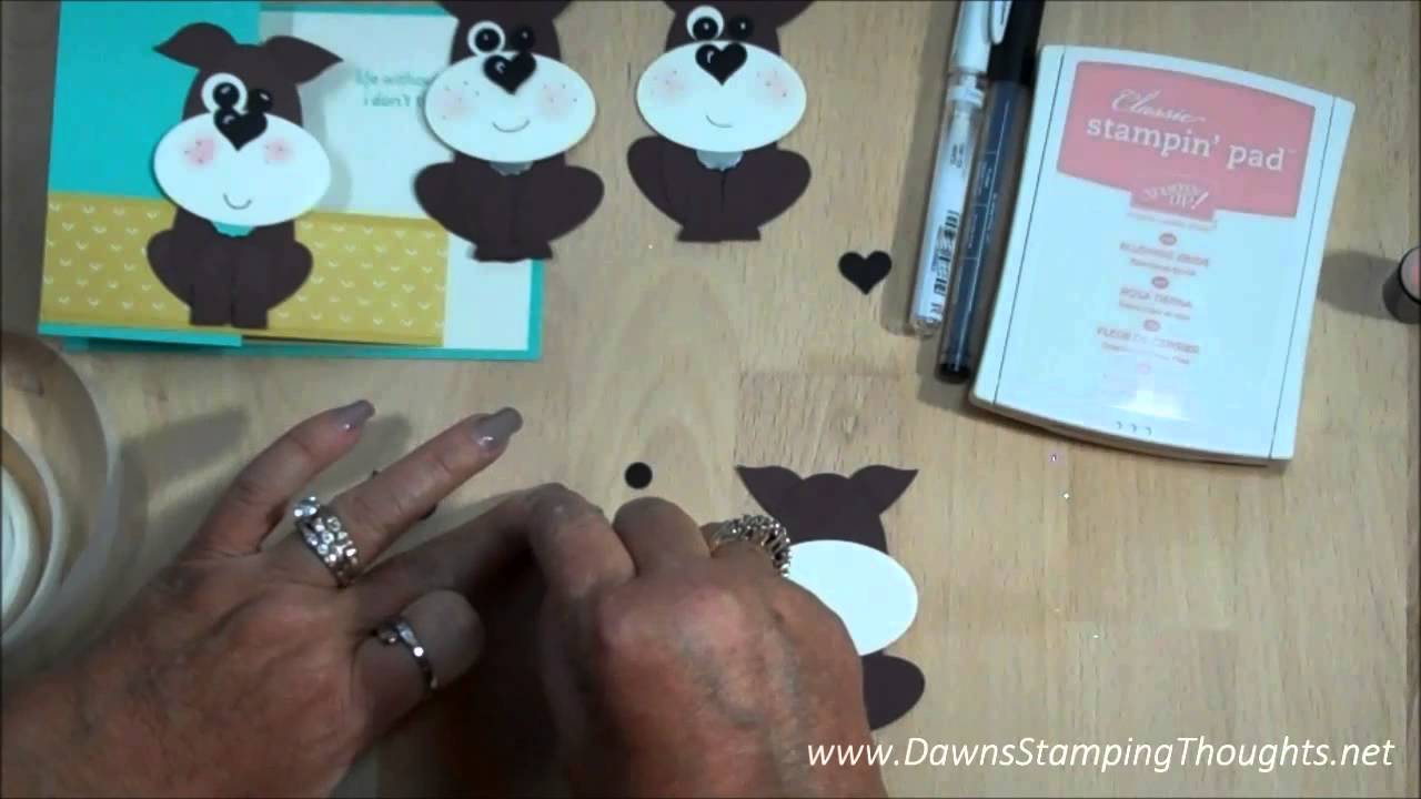 Stampin'Up! Punch Art Dog with Dawn