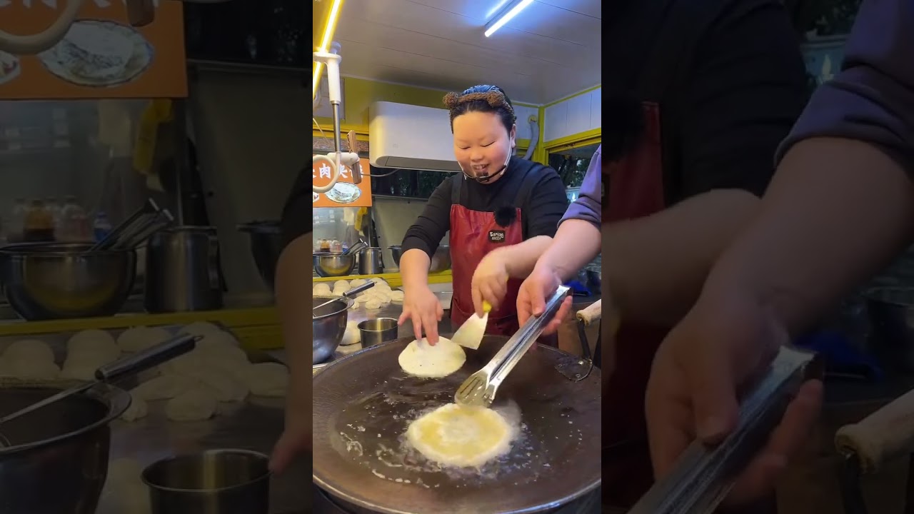 Set up a stall and sell 1,000 scallion pancakes every day!