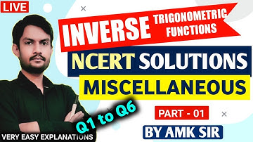 Miscellaneous Exercise Chapter 2 NCERT Solutions Q1 to Q6 || Part-01 || Inverse Misc. NCERT Solution