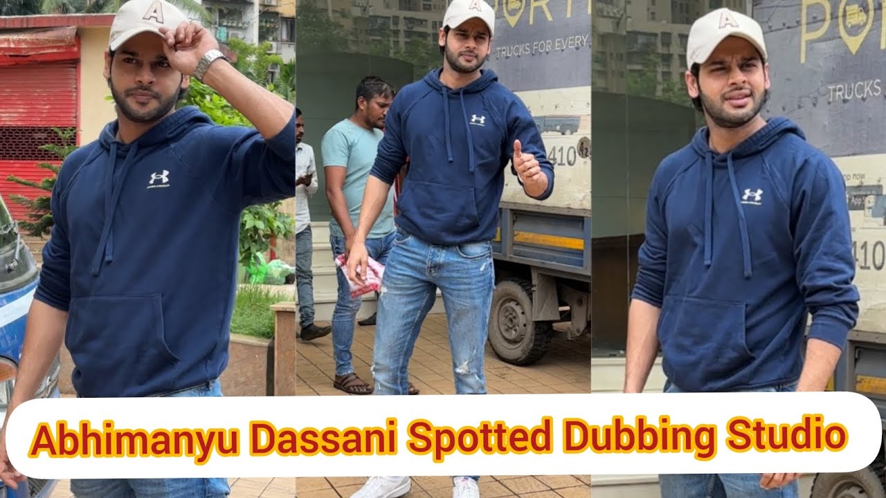 Nikamma Film ke Star ✨ Cast Abhimanyu Dasani Spotted Outside Dubbing Studio At Andheri