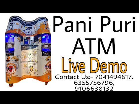 ATM Pani Puri Machine | Fully Automatic machine | panipuri vending  | Automatic PaniPuri Machine