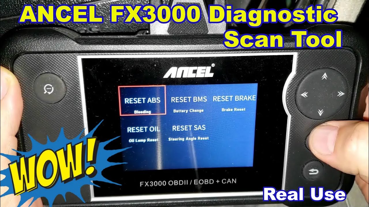 ANCEL FX3000 Diagnostic Scan Tool Review With Real Vehicle Demo/Usage