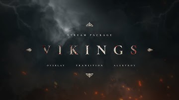 Vikings — Twitch Overlay and Alerts Stream Package for OBS