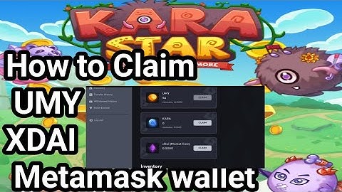 How to claim UMY to Metamask|Karastar