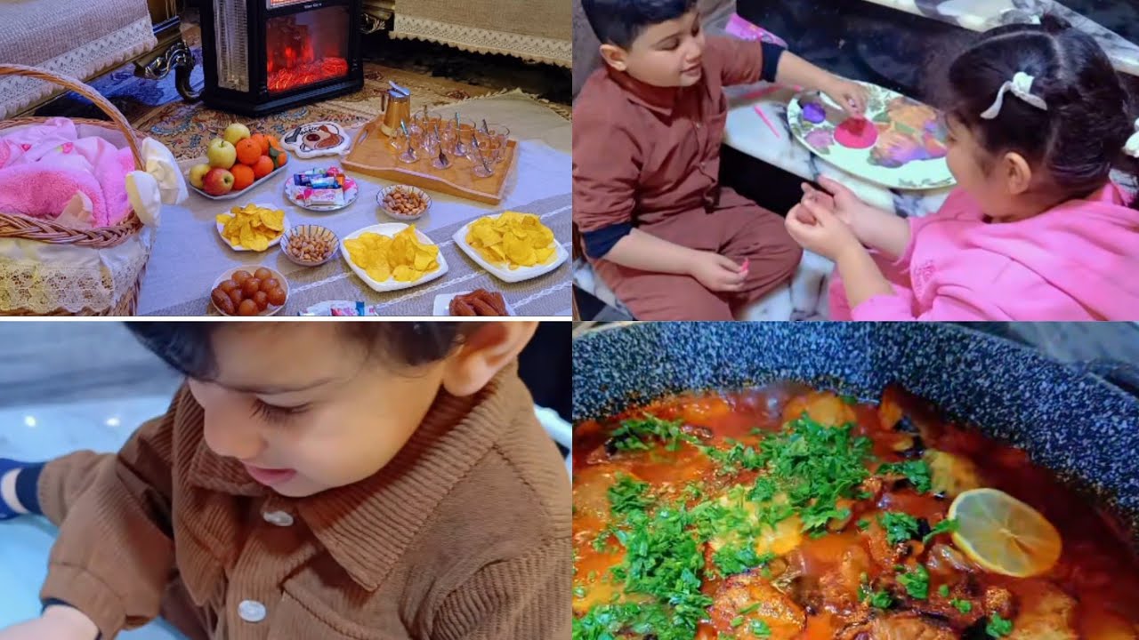 #لمه بناتي وأحفادي بيت اهلي وليش اني قريبا علا مرت اخوي🤔 واطيب غدا من ايد ام رواد 🤤 #