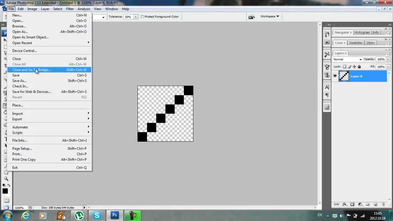 Photoshop CS3 "How to create PATTERN" - YouTube