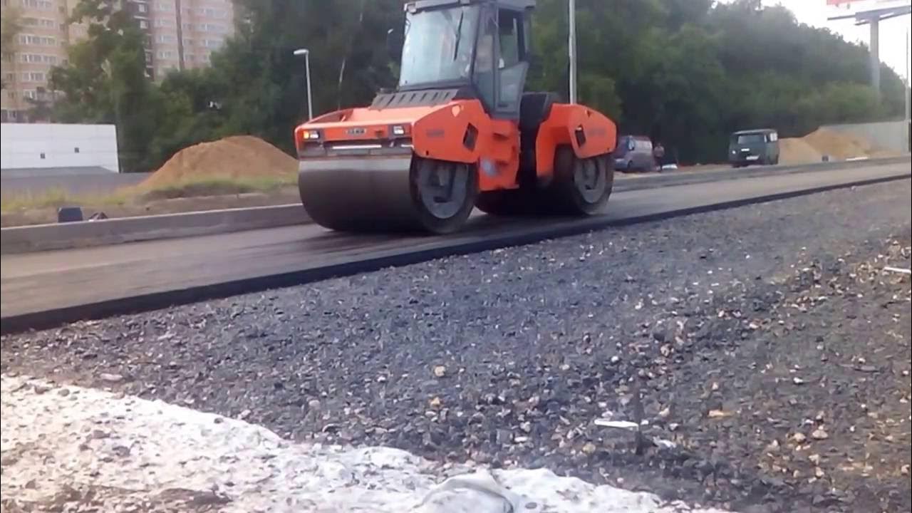 Асфальтирование катком
