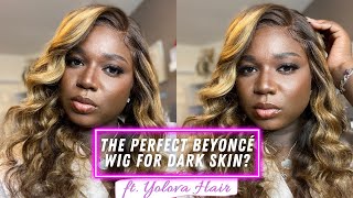 Blonde Hair on Dark Skin | Beyoncé Honey Blonde Highlights | Yolova