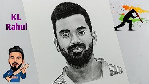 Kl Rahul Drawing Beginners 😍 || Step By Step Drawing || Realistic Drawing || New Pencil Drawing