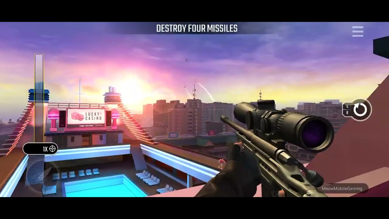 Pure Sniper Z5 Boss 2 Cruise Missile Destroy Four Missiles - YouTube