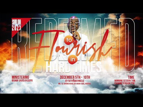 Shiloh 2023: Redeemed to Flourish in Hard Times. Visit https://shiloh2023.org