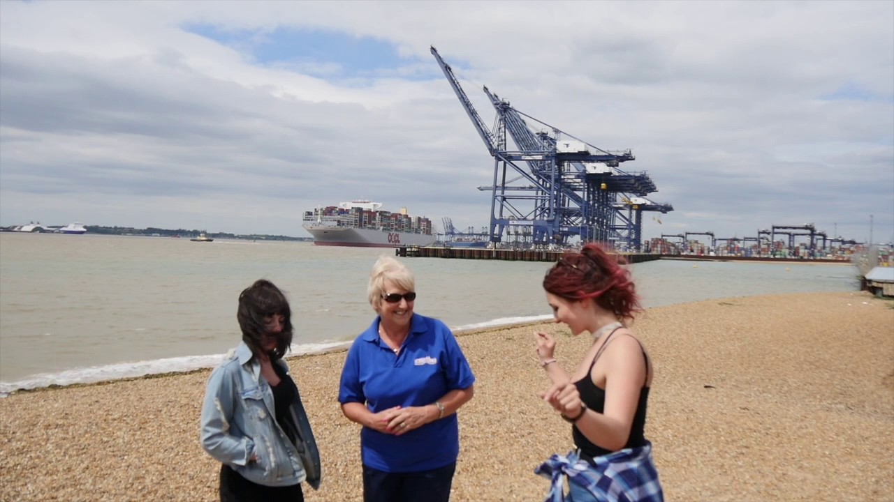 Clara & Maria's  cycle trip to Felixstowe