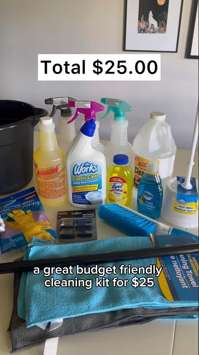 Budget cleaning essentials