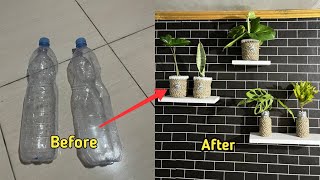 PLASTIC BOTTLE FLOWER VASE IDEAS | HOME DECOR | ide kreatif vas bunga dari botol plastik bekas