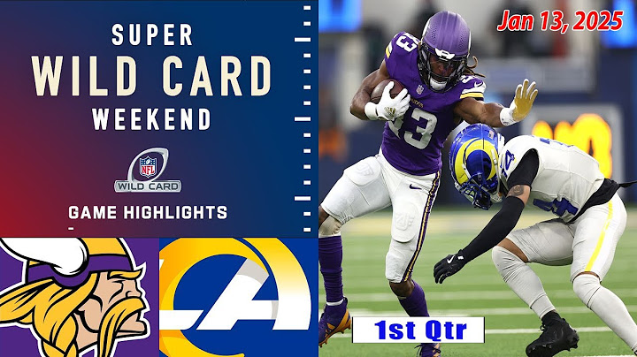 Minnesota Vikings vs Los Angeles Rams FULL GAME 1st-Qtr Jan 13, 2025 | NFC WILDCARD PlayOffs