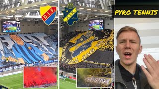 DJURGÅRDENS IF - AIK | Tifo, Pyro, Bangers, Flares, Match interruption - Tvillingderbyt vlog