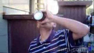 Chugging old beer