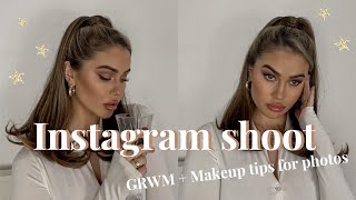 INSTAGRAM PHOTOSHOOT MAKEUP | GRWM + Instagram selfie tips by Emma Graceland 2,475 views 3 years ago 19 minutes