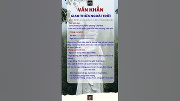 Văn Khấn Giao Thừa Ngoài Trời Tết 2025 #cuocsong #hanhphuc #giadinh #phongthuy #thinhhanh