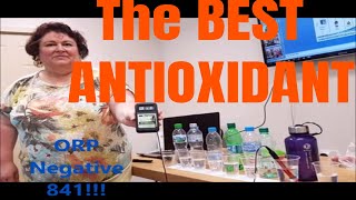 The King of Antioxidants - KANGEN WATER.  Drinking water 9.5 ph with a Negative ORP of -840!!!