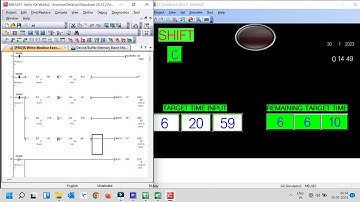 #Real Time Clock #Examples with #HMI #Simulation # GXWORKS 2 #PLC PROGRAMMING TUTORIAL #GT works