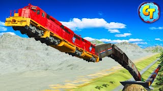 😲 Trains Derailments STREAM #15 - BEAMNG