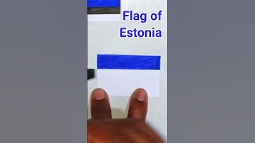 Estonia Flag|National Flag|How to Draw|Anthem of Estonia|#shorts #drawing #flag #art #video #estonia