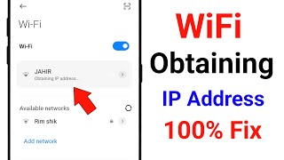 Fix WiFi Stuck On Obtaining IP Address Problem in Android 2024 | Failed to Obtain IP Address Solve