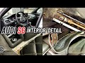 Deep Cleaning A Dirty Audi S6 Interior - Complete Disaster Car Detailing Transformation!