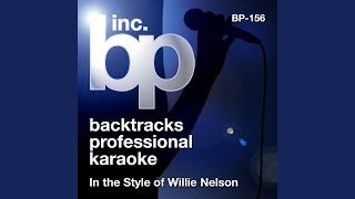 Video thumbnail of "Backtrack Professional Karaoke Band - Don't Get Around Much Anymore (Karaoke Instrumental Track) (In the Style of Willie Nelson)"