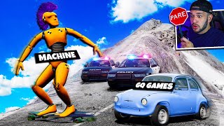 FUGA da POLÍCIA com MINI CARROS e SKATE! BeamNG drive Multiplayer