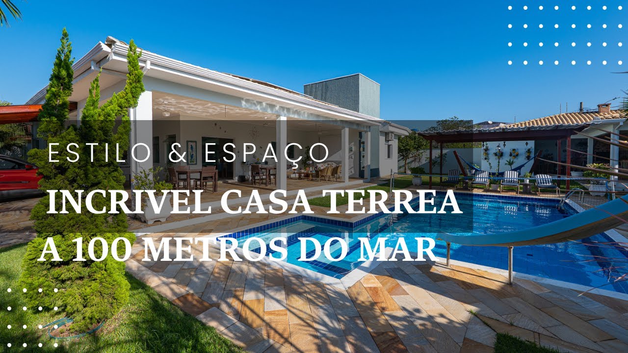 INCRIVEL CASA NA PRAIA EM 2 LOTES COM PISCINA 4 DORMITORIOS A 150 METROS DO MAR NA PRAIA DE PERUIBE