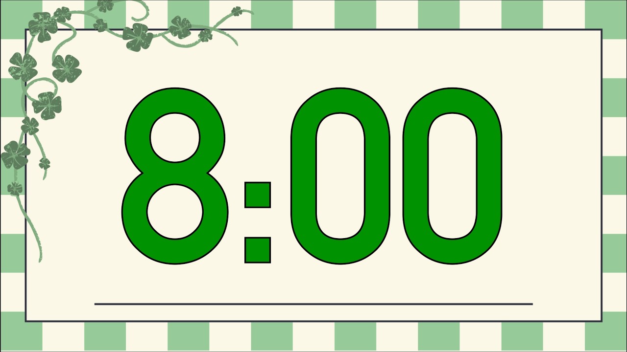 8 Minute Calm Saint Patrick’s Day Countdown Timer (Fun Chimes Alarm at ...
