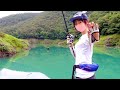 ヤバ過ぎ！ドライブシャッドでデカバス釣れた・・・【バス釣り オカッパリ フリーリグ 釣りガール】